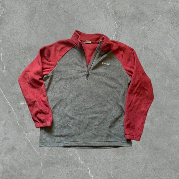 Columbia Multi-Color Quarter-Zip Fleece Sweater (L) - Picture 1 of 5